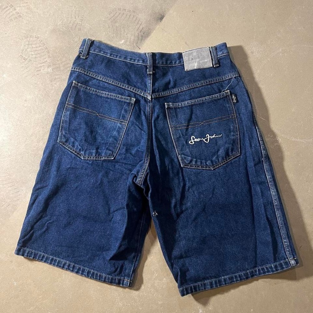 Baggy DIDDY Jorts men's size 34 Sean John‎ embroidery